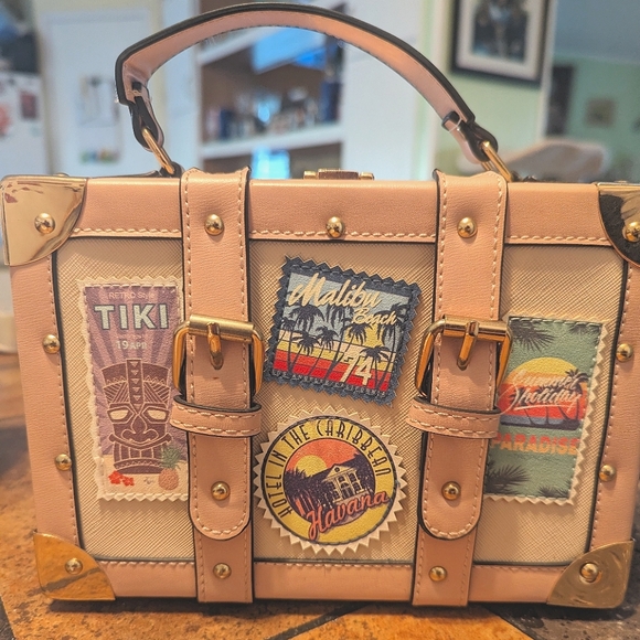 Aldo Handbags - ALDO Calini Travel Theme Box Purse